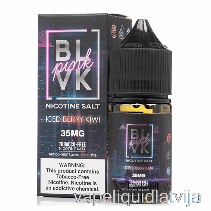 Ledus Ogu Kivi Sāls - Blvk Rozā Sērija - Blvk - 30ml 35mg Vape šķidrums